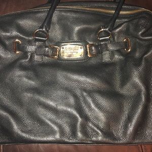 Michael Kors black leather bag